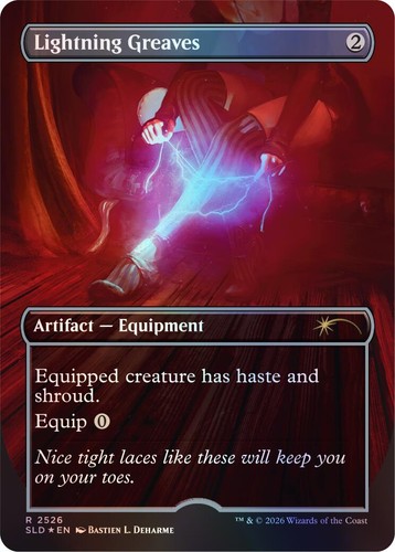 Lightning Greaves (1493) (Galaxy 💫Foil) Secret Lair Drop Foil