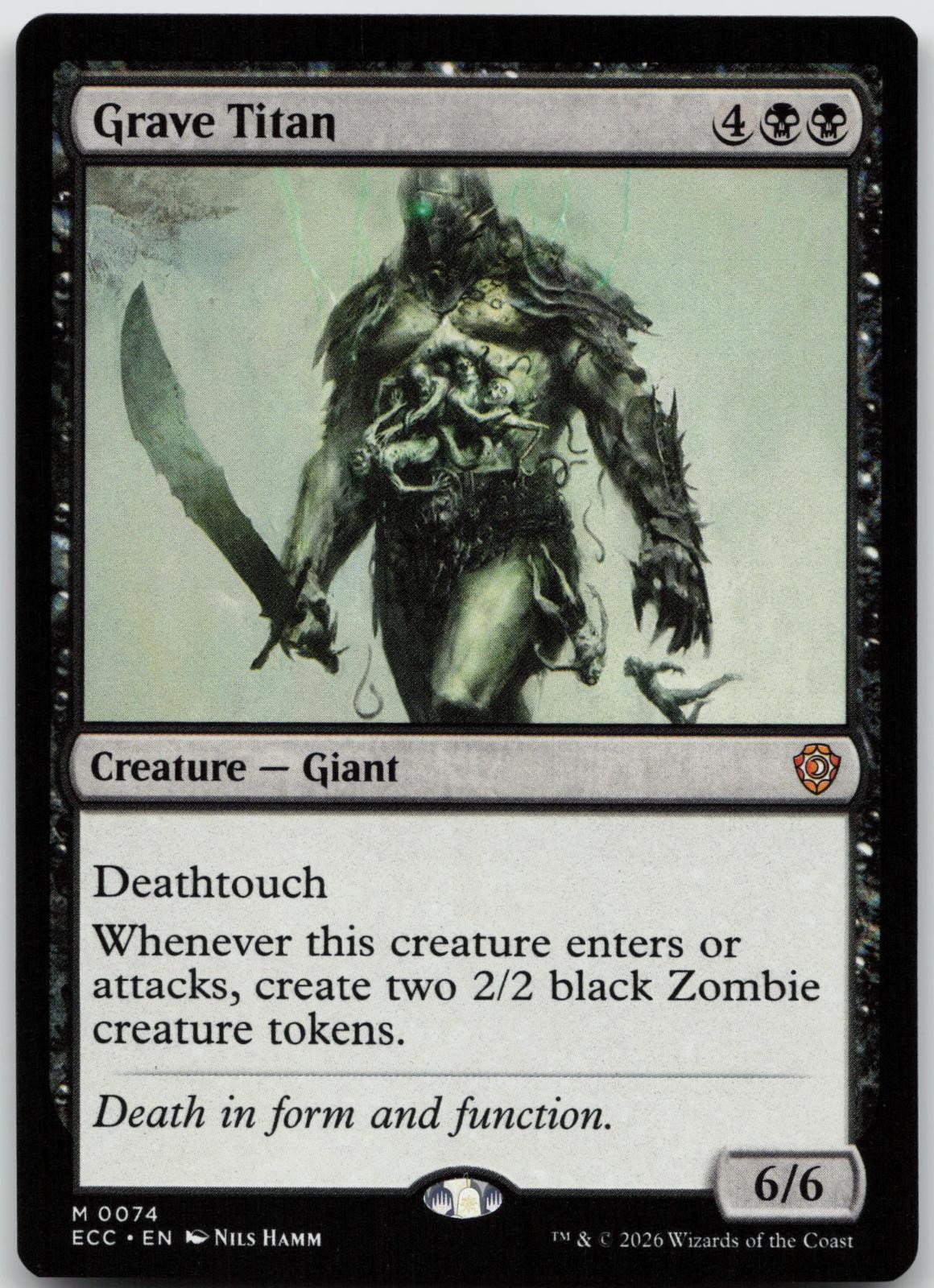 GRAVE TITAN 74 - Commander: Lorwyn Eclipsed Mythic NM -
