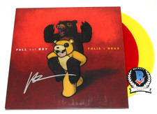 PATRICK STUMP SIGNED FALL OUT BOY FOLIE A DEUX ALBUM VINYL RECORD 1 BECKETT COA