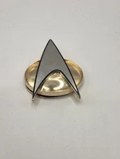 QMX Star Trek:Next Generation Costume Magnetic Communicator Badge/Pin- Metal