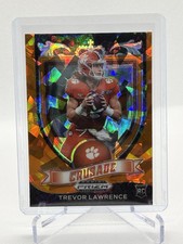 2021 Prizm Trevor Lawrence RC Orange Cracked Ice #161