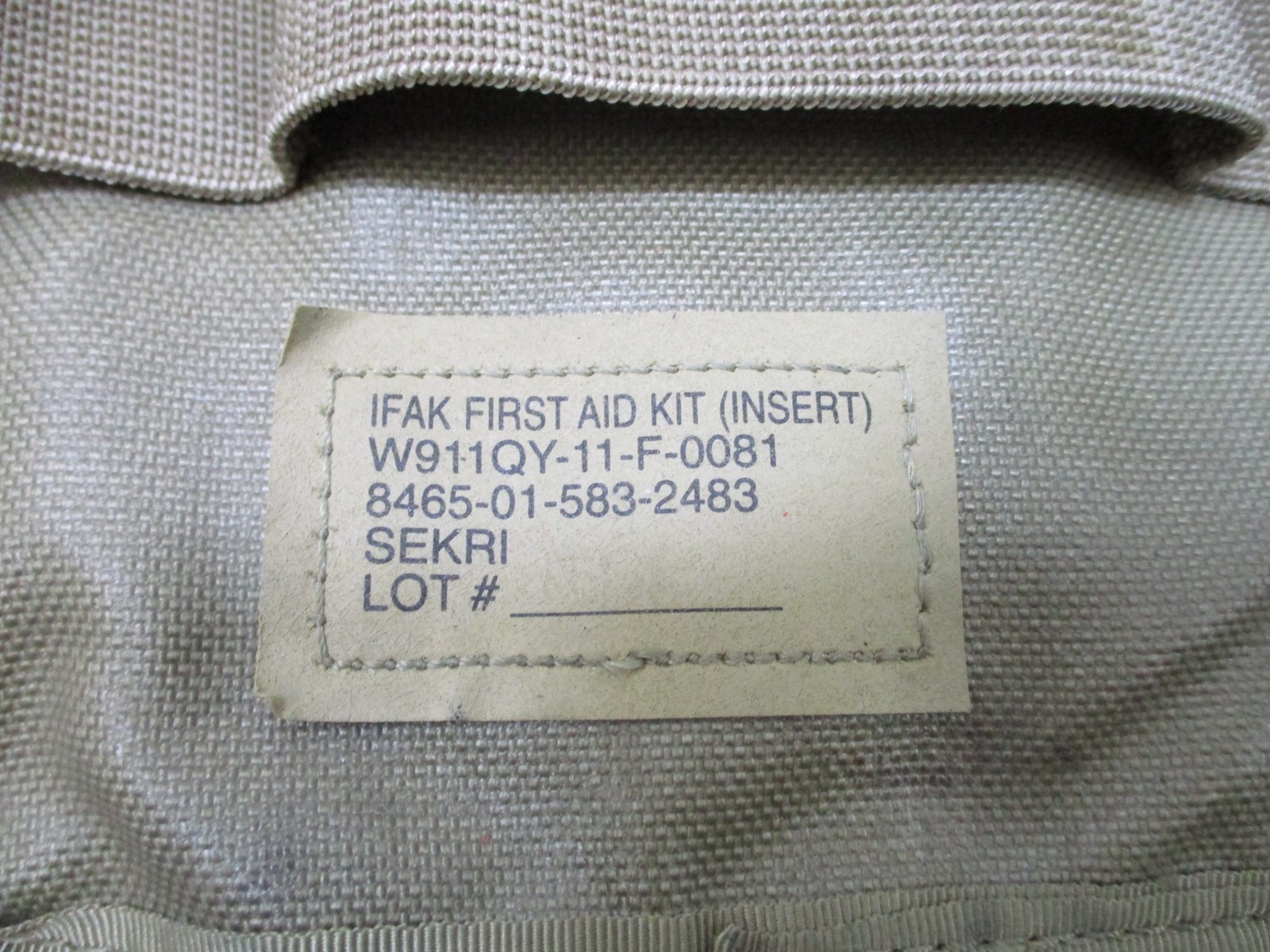 ARMY ISSUE OCP MULTICAM FIRST AID KIT IFAK MEDICAL SUPPLIES TOURNIQUET ISRAELI