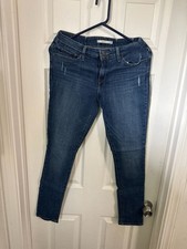 Levi's 711 Skinny Distressed Dark Wash Jeans Women's Size 30