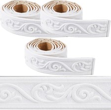 266 X 2In Crown Molding Peel and Stick Foam White Self Adhesive Flexibl