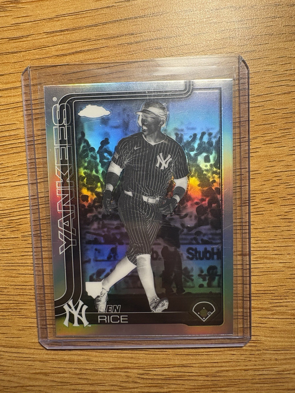 2025 Topps Chrome - Ben Rice #139 Negative Refractor (RC)