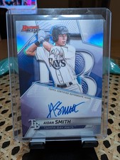 2025 Bowman's Best Aidan Smith Refractor Auto Rays Prospect On Card Autograph
