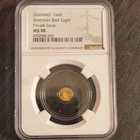NGC MS 70 Gold American Bald Eagle (Undated) Coin Cert# 8702686-363