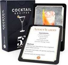52 Cocktail & Mixed Drink Recipes Flash Cards &ndash; Simple & Easy Step&hellip;