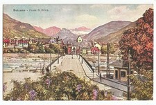 South Tyrol, Bolzano, Bolzano, Ponte di Gries, old postcard from 1927