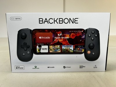 Backbone One iPhone Lightning Controller Black, Low Latency, Apple Arcade, Steam