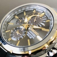 Seiko Men's Solar Chronograph Watch Advanced Cortura Used