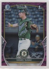 2023 Bowman Chrome Prospects Fuchsia Lunar Crater Refractor Daniel Susac 5aj