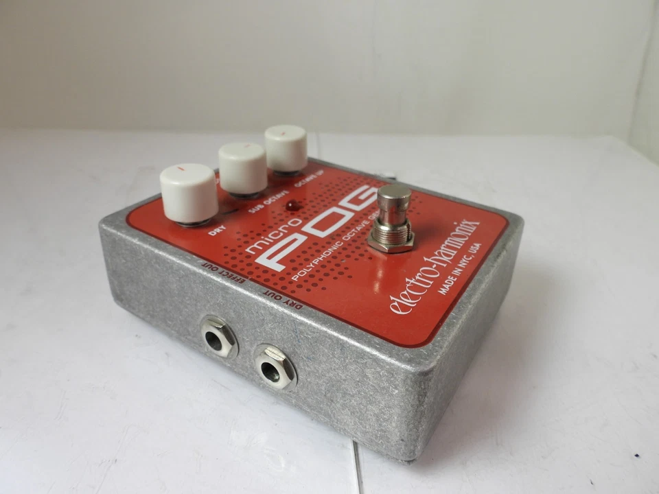 Electro Harmonix Micro POG Polyphonic Octave Generator Effects Pedal Free US S&H - Image 2 of 4