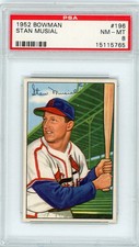 1952 Bowman Stan Musial #196 PSA 8