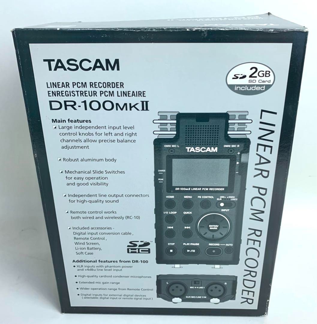 Tascam DR-100MKII 2-Channel Portable Digital Audio Recorder