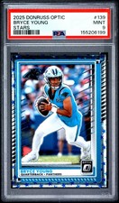 2025 PANINI DONRUSS OPTIC STARS #139 BRYCE YOUNG PSA 9
