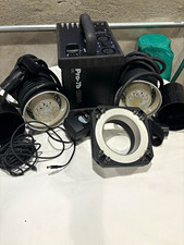 Profoto Pro-7b 1200 Battery Powered Portable Kit w/ 2 Flash Heads Sync Cable
