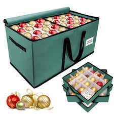 Christmas Ornament Storage Box, Ornament Storage Container with 8 Trays, Xmas...