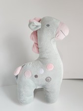 Stephan Baby Gray Pink Giraffe 12 Inch Plush Stuffed Animal Lovey Toy 2018