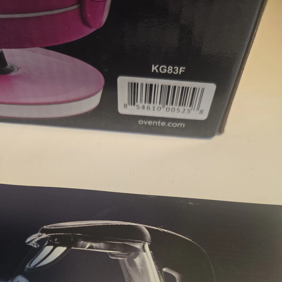 Hervidor de agua eléctrico portátil de vidrio Ovente con filtro 1,5 L KG83F PROBADO  Foto 3 de 4