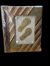 Hawaii Hawaiian Handmade Leaf Natural Photo Album Memories Scrapbook - Sealed