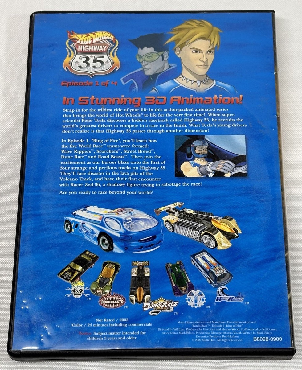 VTG Hot Wheels Highway 35 World Race Ring of Fire Episode 1 DVD