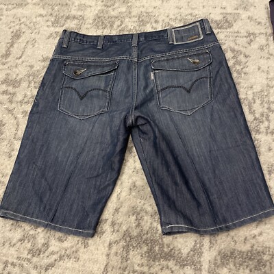 Levi's SILVER TAB Silver Tab Denim Painter Shorts, Men's Size W32 cotton blue type Vintage Second Hand