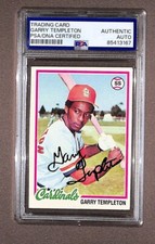1978 Topps #32 Garry Templeton PSA Authentic Auto