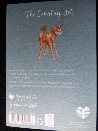 WRENDALE A6 Notebook -"FLUTTERLY FABULOUS" by Hannah Dale Calf & Butterfly - Picture 2 of 2