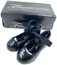 Theatricals Girls Tap Shoes Size 6.5M Black Dance Tap Shoes New in Box