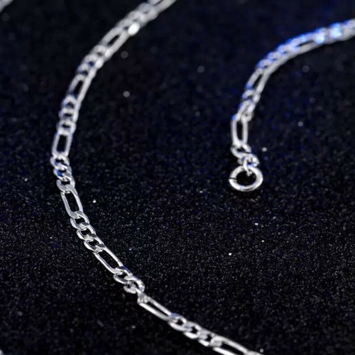 Wholesale 925 Silver Filled Slim 2mm Classic Figaro Chain Necklace Mens & Womens - Picture 22 of 26