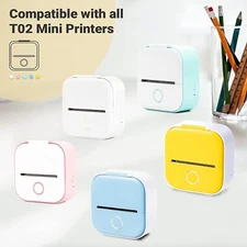 Phomemo T02 Mini Thermal Photo Printer Wireless Bluetooth Label Maker Inkless