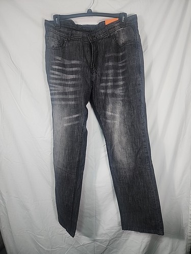 Jeans uomo Milwaukee pelle 36x34 corazzato moto equitazione 5001 rinforzato nuovo con etichetta