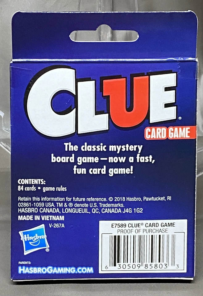 Hasbro Clue Card Game - Image 2 of 2