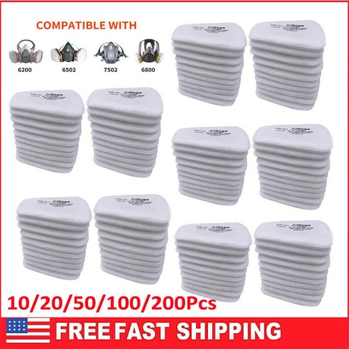 Lot De 20 Filtres Coton 5N11 De Remplacement Pour Masque à Gaz Série 6200/6800/7502 - Classe P100 - Neufs, Origine Chine