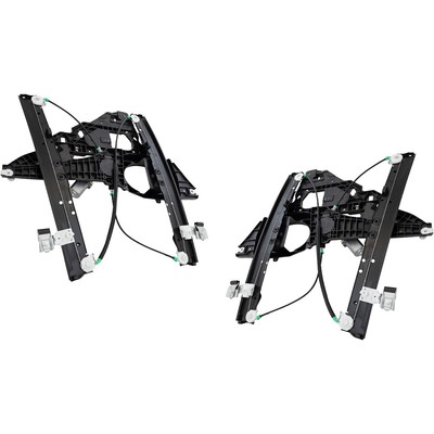 Window Regulators Glass Set of 2 Front Driver & Passenger Side Left Right Pair
