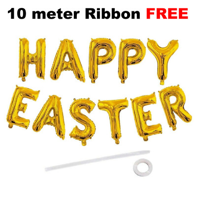 Ostern Luftballons Party Deko Hase Kaninchen 16'' selbstaufblasend Folienbanner Ballons