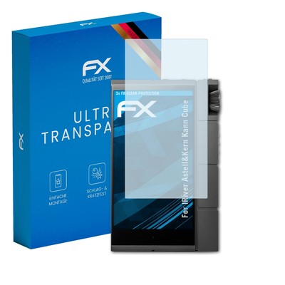 atFoliX 3x Displayschutzfolie für IRiver Astell&Kern Kann Cube Schutzfolie klar
