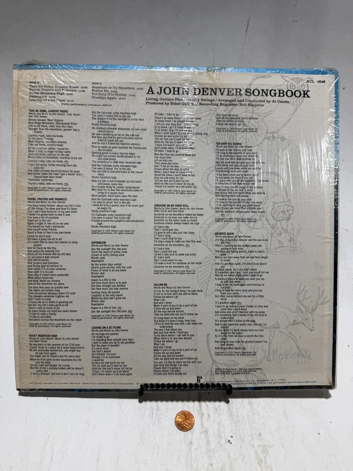 Living Guitars - A John Denver Songbook - Pickwick - ACL-0546 - LP - Image 2 of 4