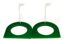 Indoor Outdoor Golf Putting Cup Practice Hole w/ Random Color Flag 2pcs