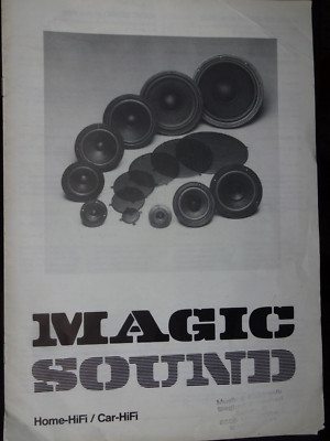 MAGIC SOUND,KATALOG,91,SEITEN 8,BAUPLÄNE,DATEN,HOME HIFI,CAR HIFI,DE u. ENGLISCH