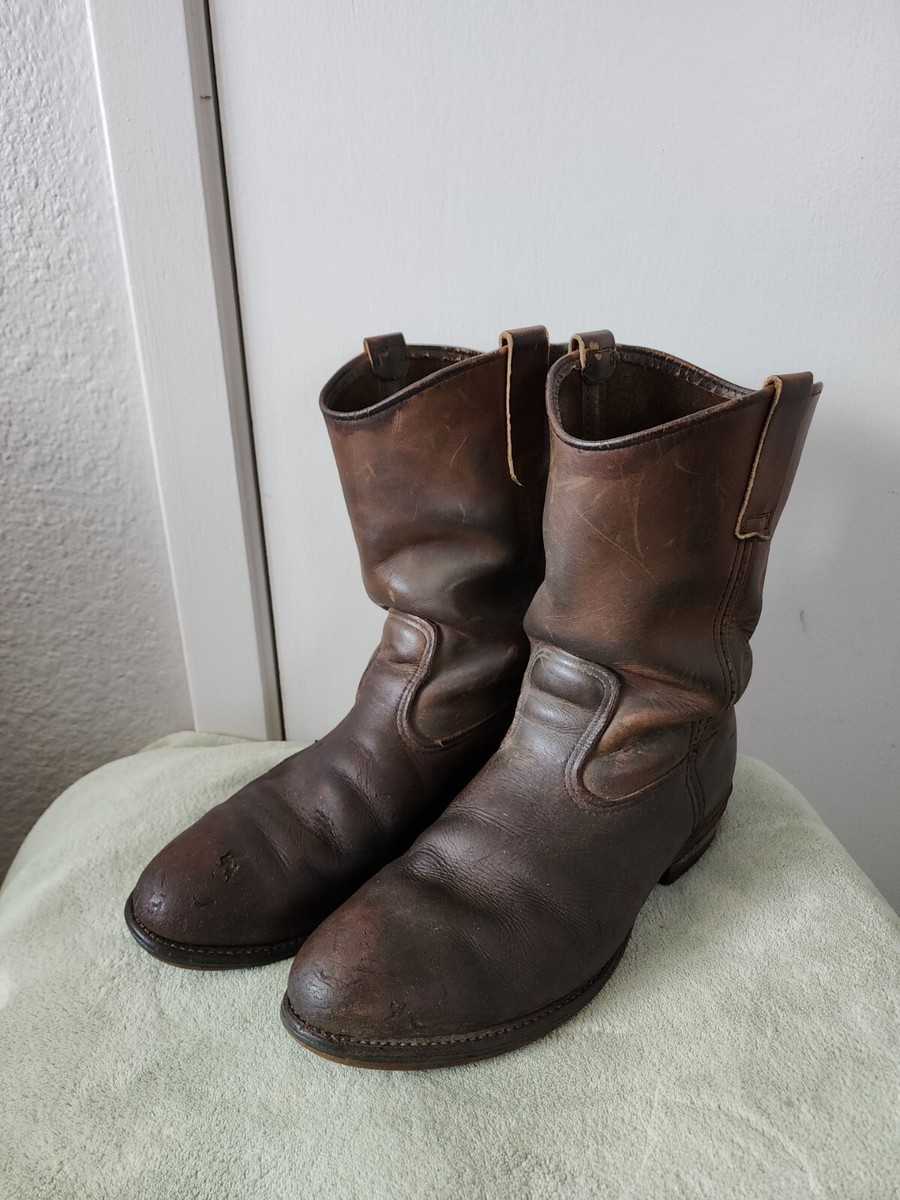 RED WING Vintage 391 Leather Steel Toe Work Boots Men's Size RED WING Vintage 391 Leather Steel Toe Work Boots Men's Size