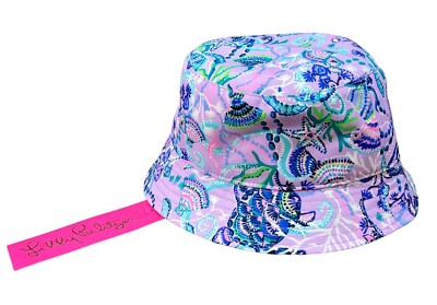 NWT Lilly Pulitzer Bucket Hat Lilac Freesia Mermaid For You Sz 1 S
