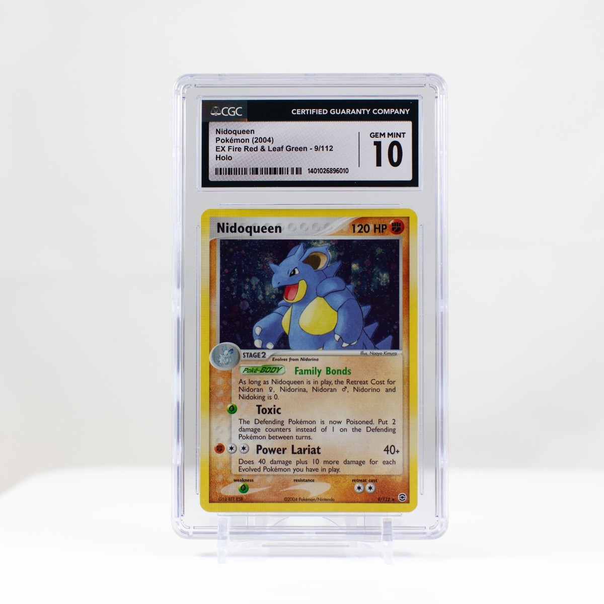 2004 Pokemon Nidoqueen Holo EX Fire Red & Leaf Green 9/112 - CGC