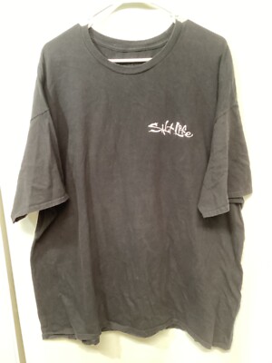 Salt Life (Dive Deep or Go Home) Black 2XL Cotton T Shirt T12
