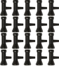 Loc-Line Black - 1/4" Side Flow Nozzle - 2 Packs of 20