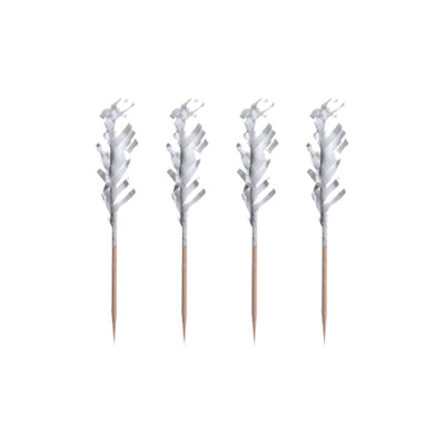 1000 Deko Picker 6,8 cm weiss ''Frills'' Fingerfood Party Pieker