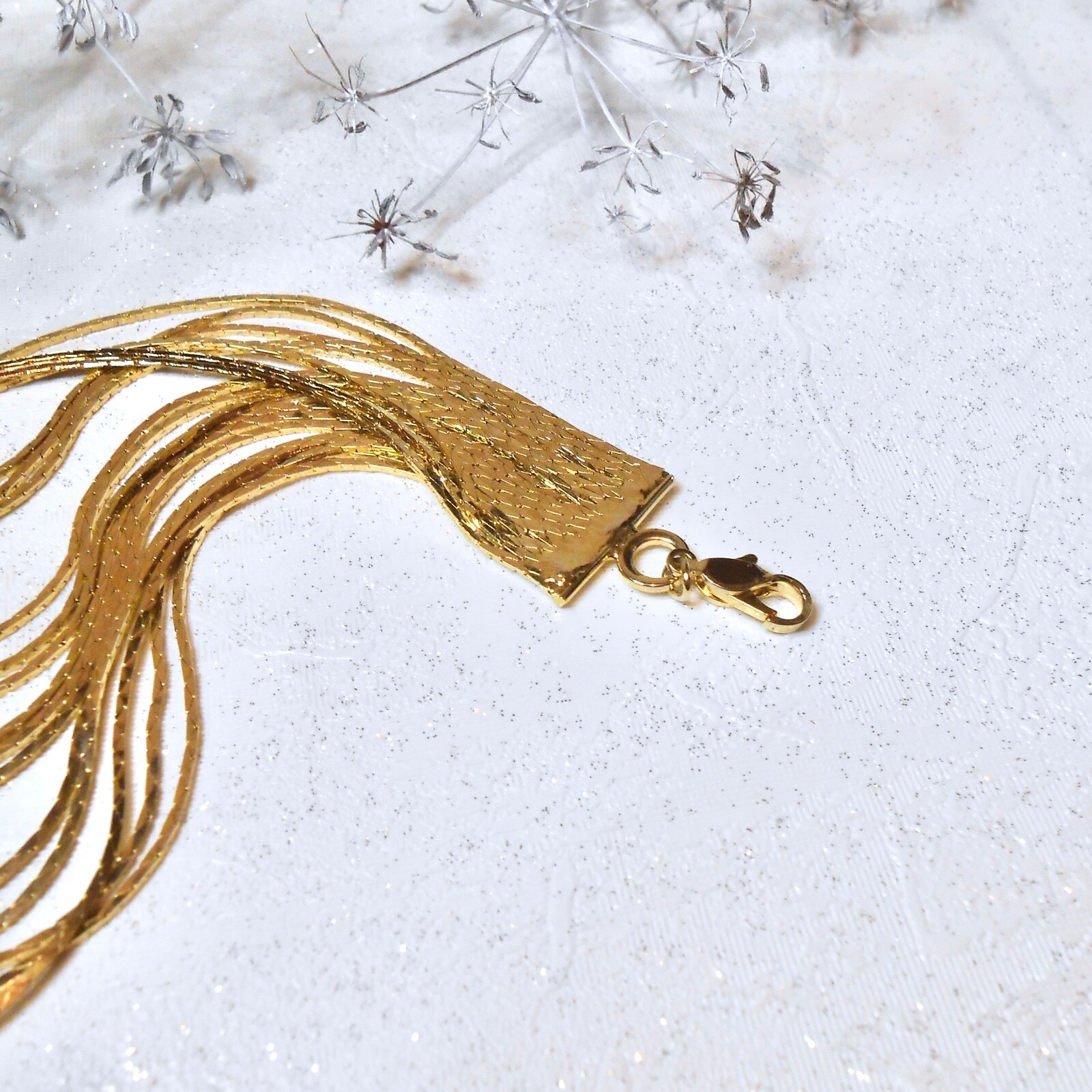Collier Chaîne Vintage Doré Antique - Effet Rouillé, Pièces Métal, Neuf Avec étiquettes