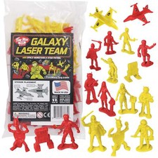 TimMee Processed Plastic GALAXY LASER TEAM Tim Mee STAR PATROL Space Figures USA