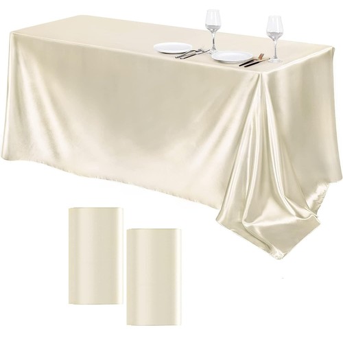 Rectangular Solid Colour Plastic Table Cover TableCloth Wedding Birthday Party - Picture 10 of 15